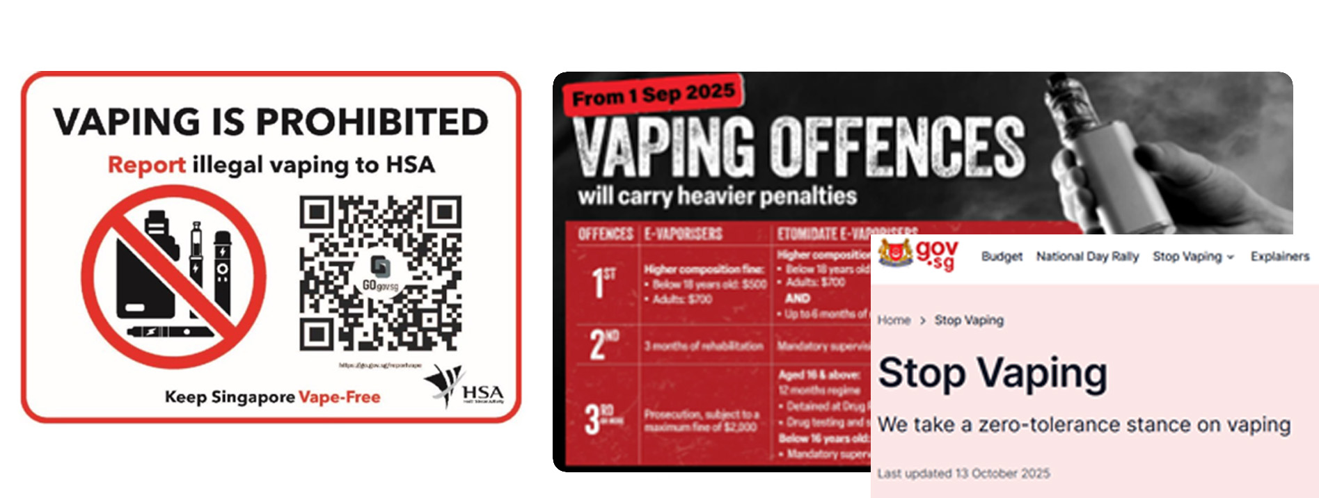 singapore vaping is prohibited